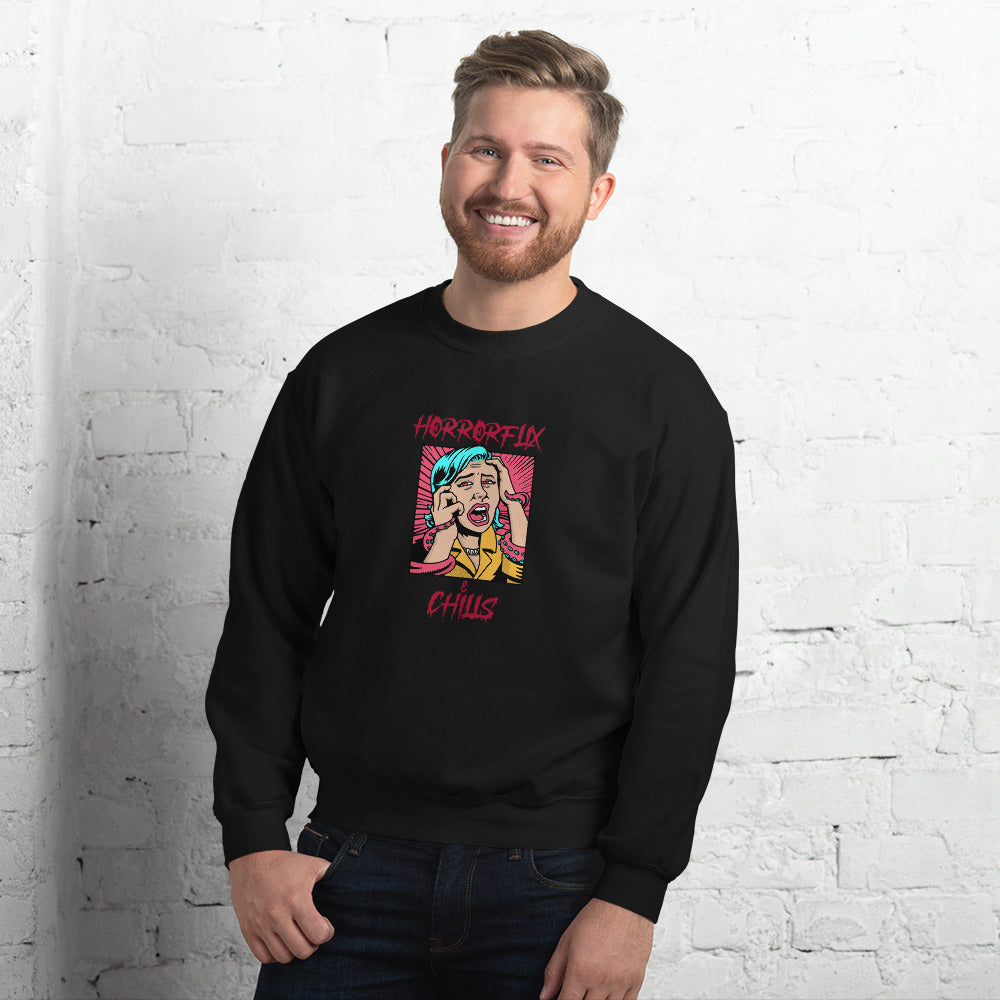 HorrorFlix and Chills Men's Sweatshirt