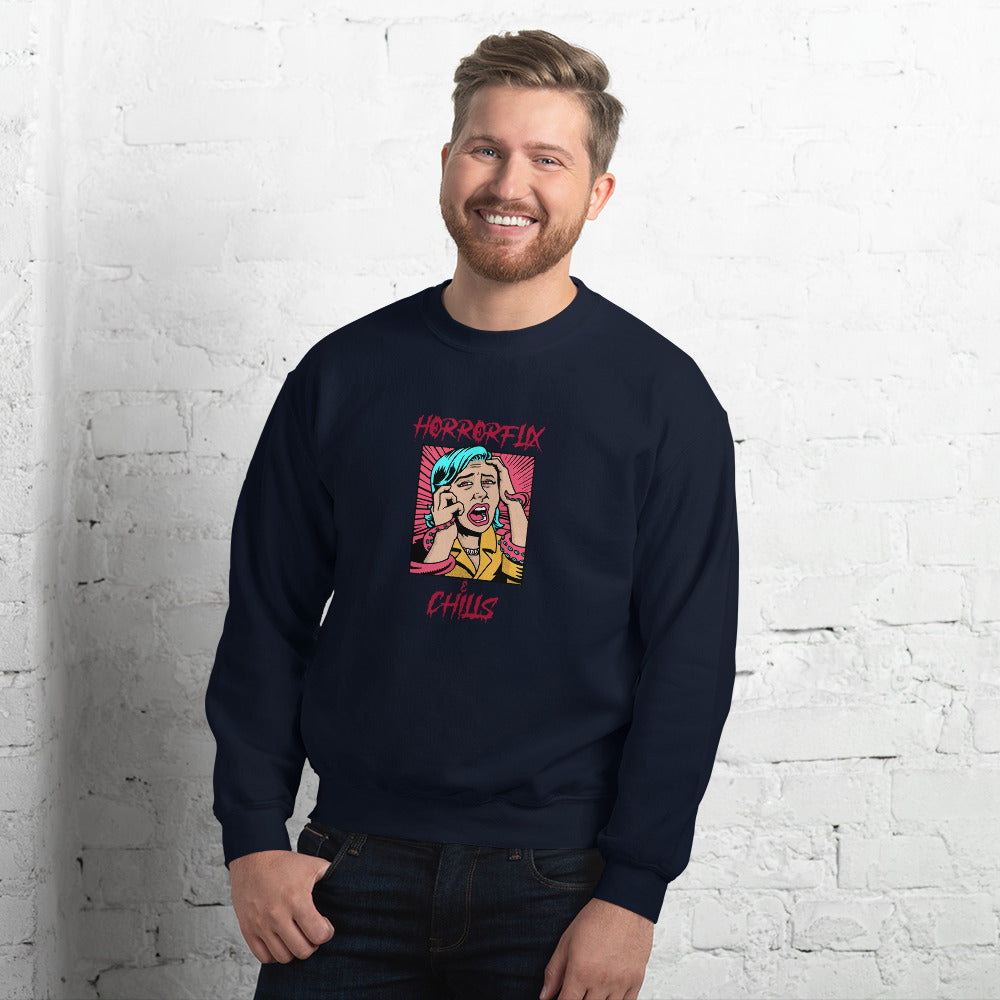 HorrorFlix and Chills Men's Sweatshirt