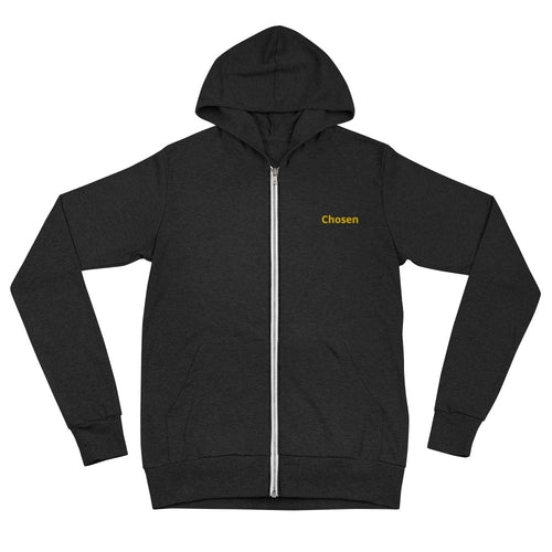 Chosen embroidered zip hoodie