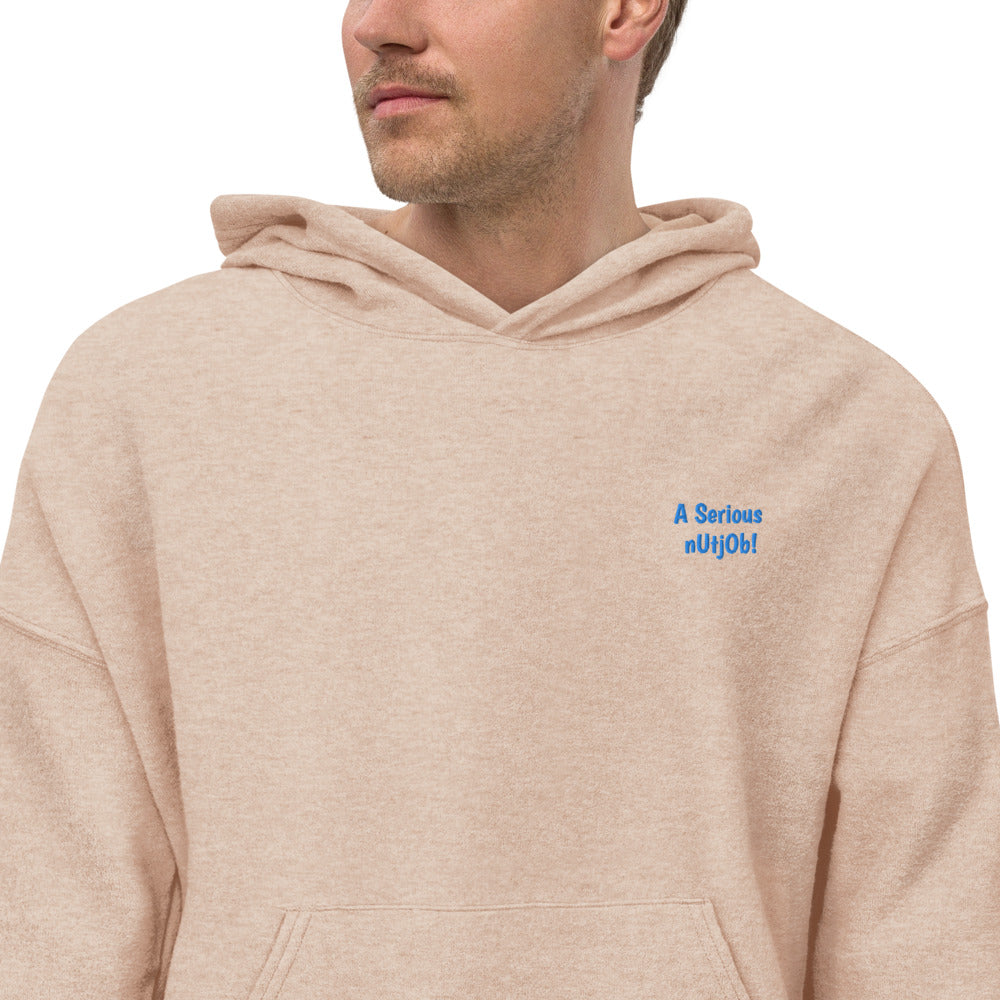 Serious Nut Job Embroidered Men's Hoodie